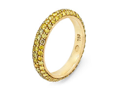 Pavé Set Yellow Diamond Band