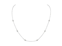 Pavé Set Diamond Dot Necklace