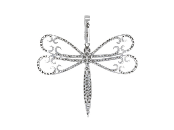 Pavé Set Diamond Dragonfly Pendant