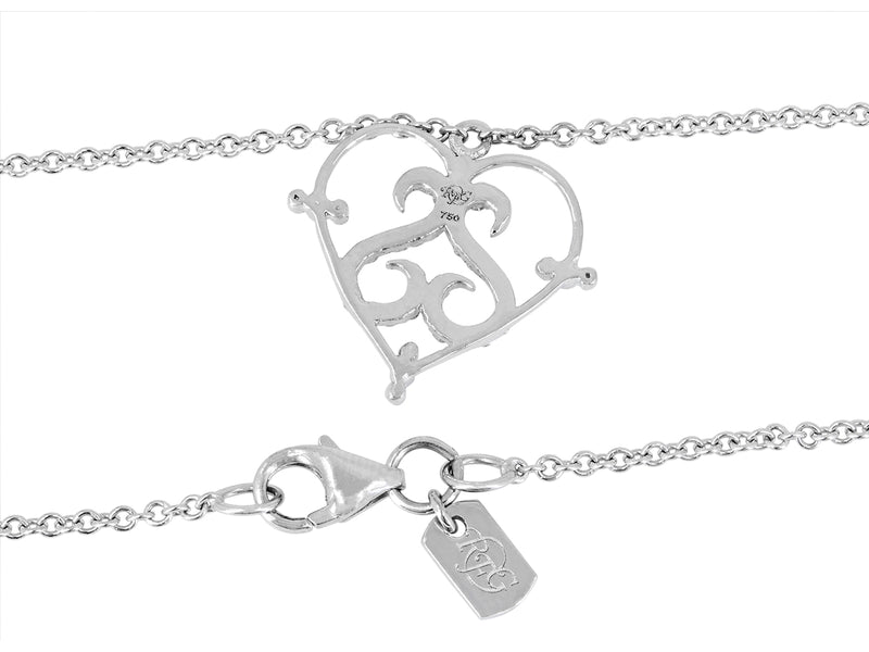 Pavé Set Diamond Heart Pendant