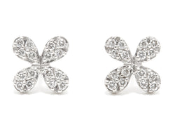 Small Pave Diamond Stud Earrings