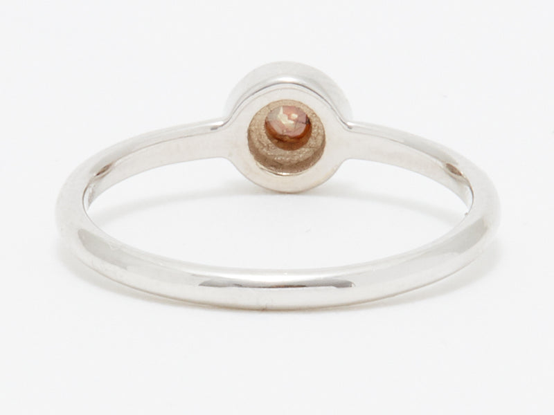 Brown and White Diamond Ring