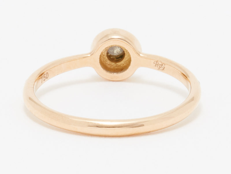 Brown and White Diamond Ring