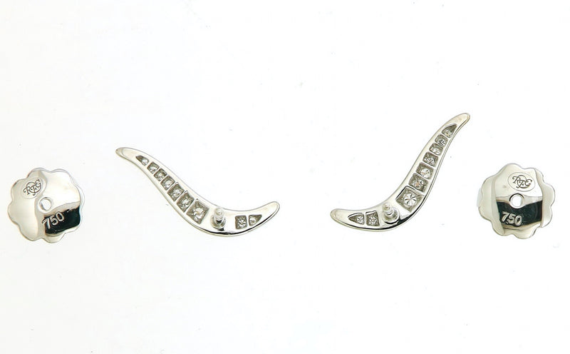 Pavé Diamond Wave Earrings