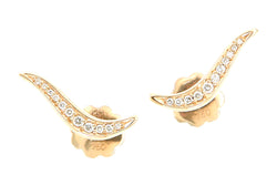 Pavé Diamond Wave Earrings