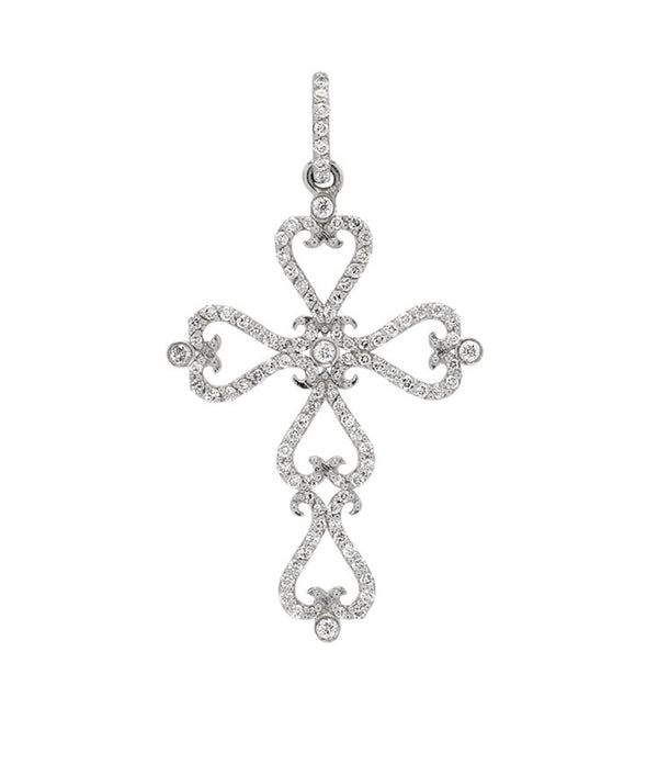 Pavé Diamond Cross Pendant