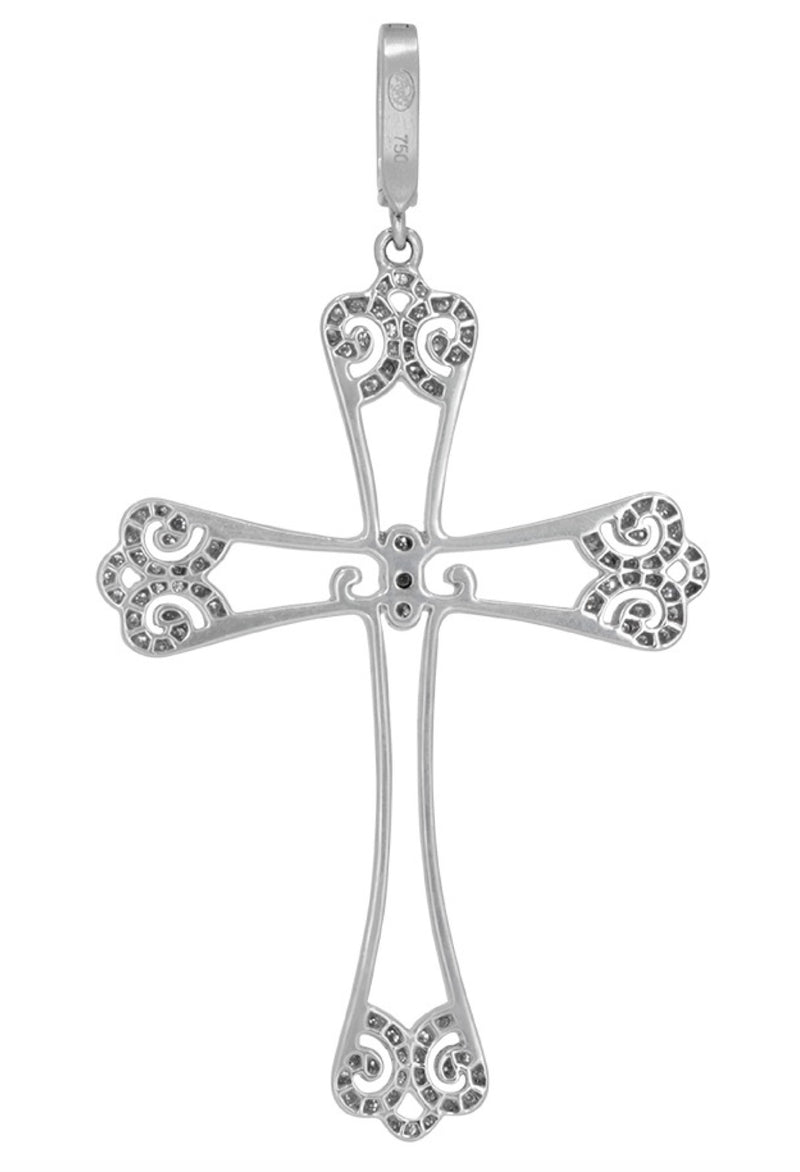 Diamond Filigree Cross Pendant