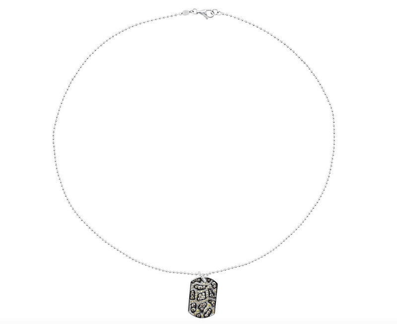 Pavé Set Diamond Giraffe Dog Tag