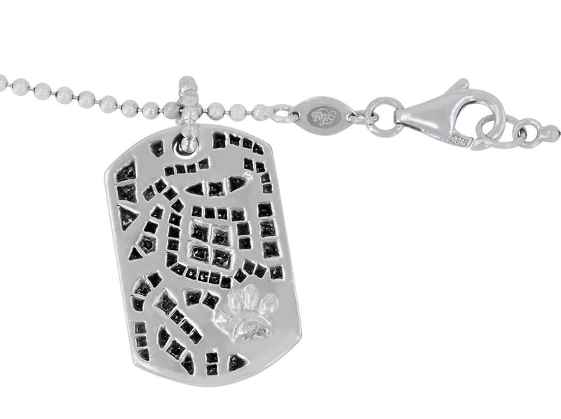 Pavé Set Diamond Giraffe Dog Tag